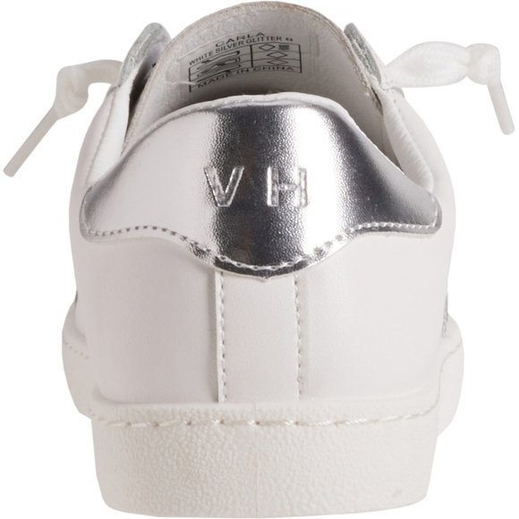 NEW VINTAGE HAVANA Carla Sneakers For Women  White/silver 367mn - Picture 5 of 9